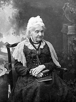 Margaret sitting on a chair aged 109 in 1902