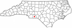 Location within the state of North Carolina