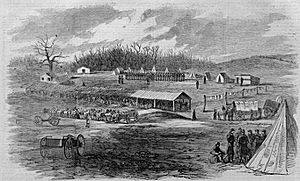 Robert H. Patterson's Cavalry, Hancock, Md., Harper's Weekly 1862