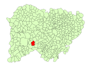 Location in Salamanca