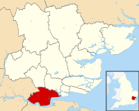 Shown within Essex