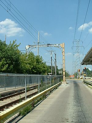 View northbound at Dempster