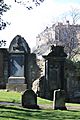 Greyfriars Kirkyard with Edinburgh Castle behind