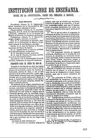 Institución Libre de Enseñanza 1889