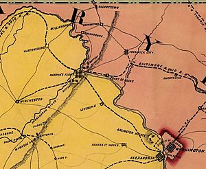 Potomac River, Maryland and Virginia Border 1861