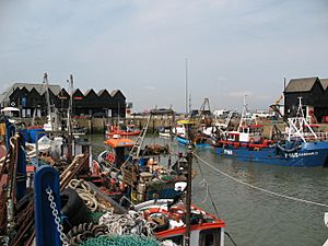 Whitstable Harbour, Kent, UK