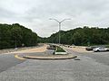 2016-05-12 19 01 10 View east along Interstate 70 just west of its eastern terminus at the border of Baltimore City and Woodlawn, Baltimore County in Maryland