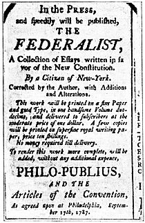 An Advertisement of The Federalist - Project Gutenberg eText 16960