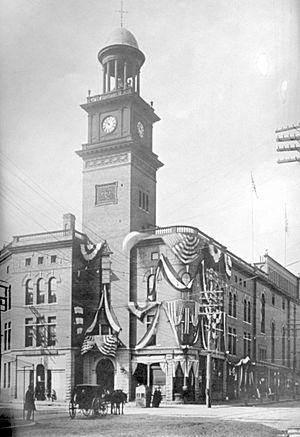 Biddeford Maine Town Hall circa 1855 larger image cropped