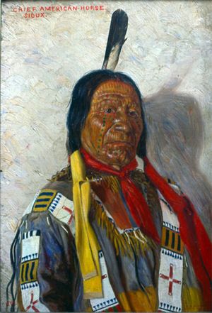 Chief American Horse- E.A Burbank