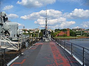 Deck of the USS Lionfish