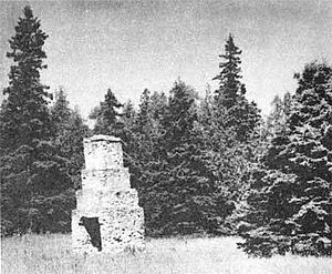 Fort Drummond Chimney c1959