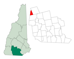 Location in Hillsborough County, New Hampshire