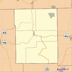 Taggart, Indiana is located in Brown County, Indiana