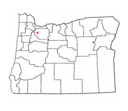 Location in Oregon