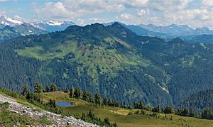 Panorama NE from Benchmark- Skykomish Peak