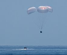 SpaceX Demo-2 Landing (NHQ202008020015)