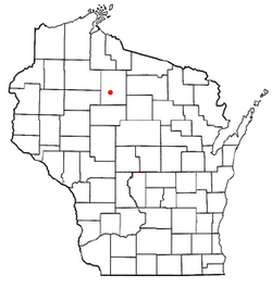 Location of Harmony, Price County, Wisconsin