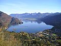 Wolfgangsee vom Plombergstein St Gilgen