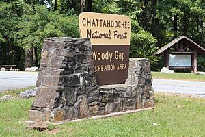 Woody Gap sign Sep 2015