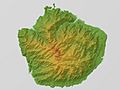 Yakushima Relief Map, SRTM