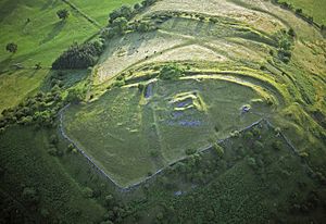 Castell Dinas from the air