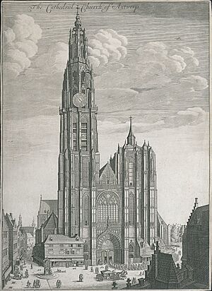 De kathedraal van Antwerpen (Hollar)