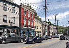 Main Street in Ellicott City, MD