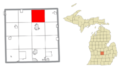 Location within Clinton County