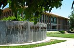 Harvey Mudd College entrance sign