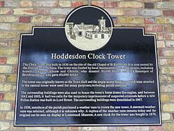 Hoddesdon Clock Tower Plaque (21467828951)