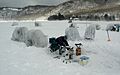 Ice fishing on Ōnuma 001