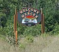 Mercer Wisconsin Welcome Sign