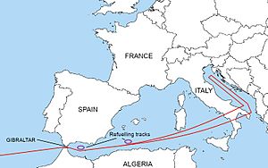 Operation Chrome Dome route