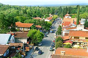 Aerial view of Villa General Belgrano