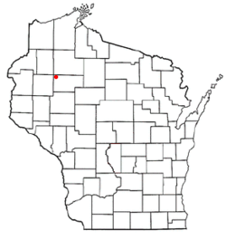 Location of Wilson, Rusk County, Wisconsin