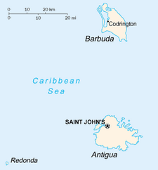 Antigua and Barbuda map