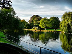 Boating lake, Beddington Park - geograph.org.uk - 1212630