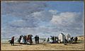 Boudin, Eugène, The Beach at Trouville, 1865