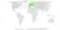 Eurasian Blue Tit Range