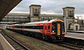 Exeter St Davids - SWT 158883-159006 arrived from Waterloo