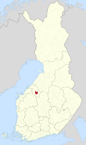 Location of Halsua in Finland