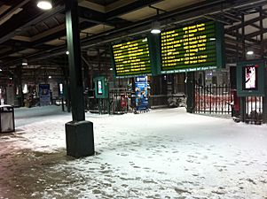 Hoboken Terminus during a snowstorm 02