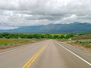 Lund from northbound Nevada State Route 318