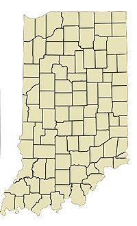 Map of Indiana Counties