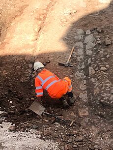 Mediaeval Cobblestone Road Birmingham