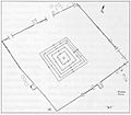 Plan of the entire funerary complex of the Column Tomb