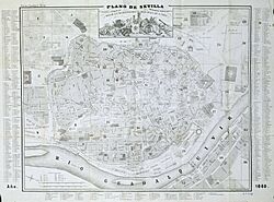 Plano de Sevilla 1860