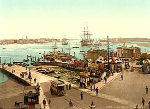 Portsmouth harbour as seen from gosport