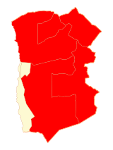 Location in Tarapacá Region